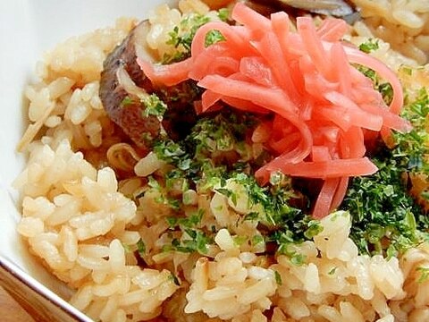 エコなリメイク！？煮物の後で❤キノコ炊き込みご飯♪